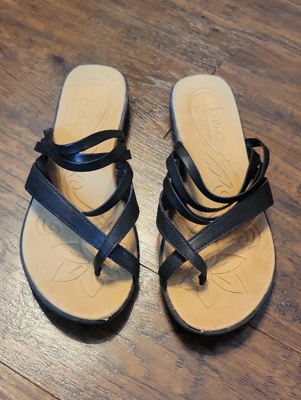 Black Strappy Women's Sandals - Casual Slide